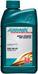 Купить моторное масло Addinol Mega Power MV 0538 C4 5W-30, 1л,  в интернет-магазине в Ростове